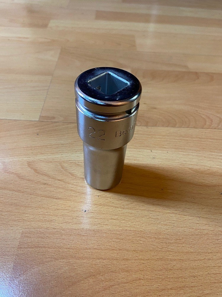 CHIAVE CHIAVI BETA 728 LS BUSSOLA PER MACCHINA CON ATTACCO QUADRO FEMMINA 3/4" DA 22mm CROMATA