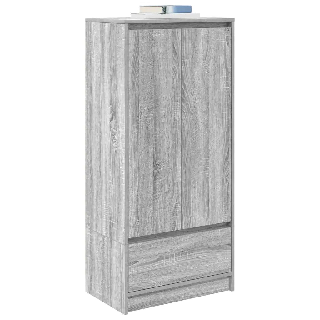 Armadio con Cassetto Grigio Sonoma 55,5x34x119,5 cm Truciolato
