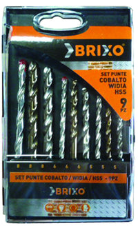 SET PUNTE BRIXO HSS-WIDIA-COBALTO PZ.9
