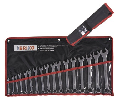 SET CHIAVI COMBINATE CV BRIXO CONF. 17 PEZZI