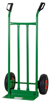 CARRELLO PORTACASSE IN ACCIAIO PORTATA KG.200 RUOTE PNEUMATICHE MM.260