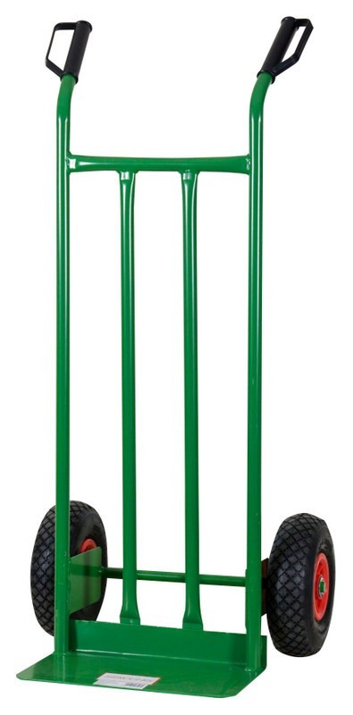 CARRELLO PORTACASSE IN ACCIAIO PORTATA KG.200 RUOTE PNEUMATICHE MM.260