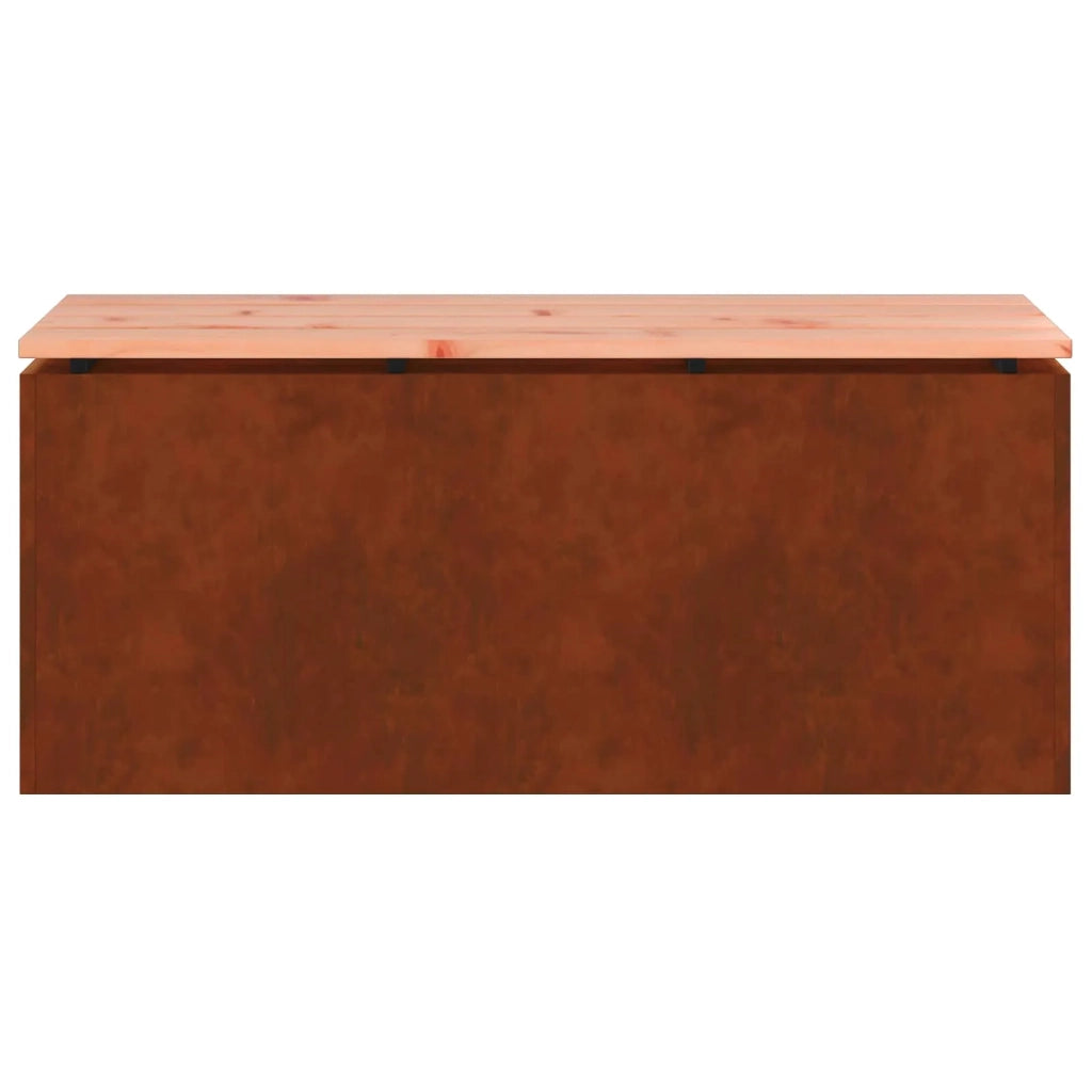 Panchina da Giardino | Panca da Giardino Ruggine 100 x 40 x 43 cm acciaio corten