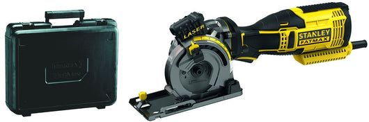 MINI SEGA CIRCOLARE STANLEY FATMAX FME380K CON 3 LAME E VALIGETTA