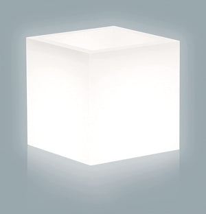 VASO HOME LIGHT CUBO CM. 40X40X40H BIANCO