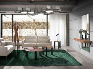 Specchio da parete rettangolare noce