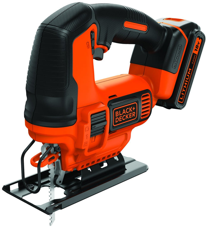 SEGHETTO ALTERNATIVO A BATTERIA LITIO 18V B+D BDCJS18 + CARICATORE E LAMA LEGNO