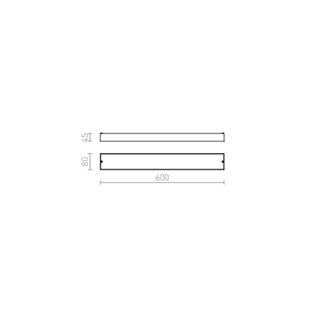 Applique MARINA LED 60 da parete cromo 230V LED 14W IP44 3000K