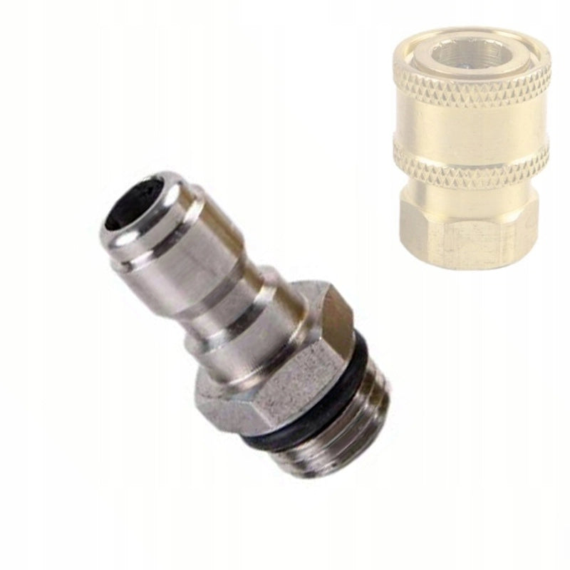 Adattatore per Montaggio Schiumogeno GZ 1/4" su Attacco Rapido 1/4" – Alluminio Resistente, Pressione Fino a 160 Bar