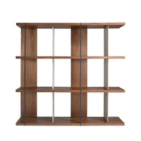 Ripiano in legno di noce e grigio