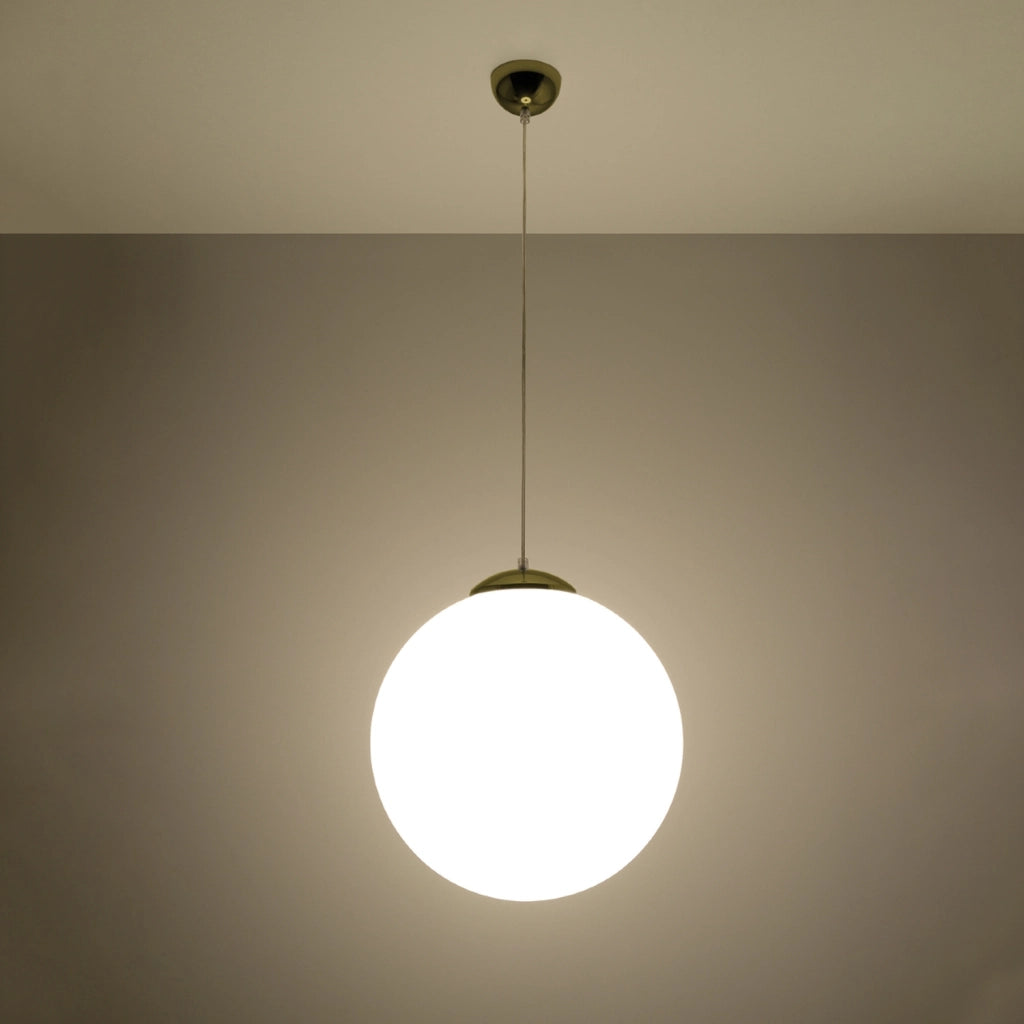Lampada a sospensione Franco 40 cm oro/vetro Pure Lume
