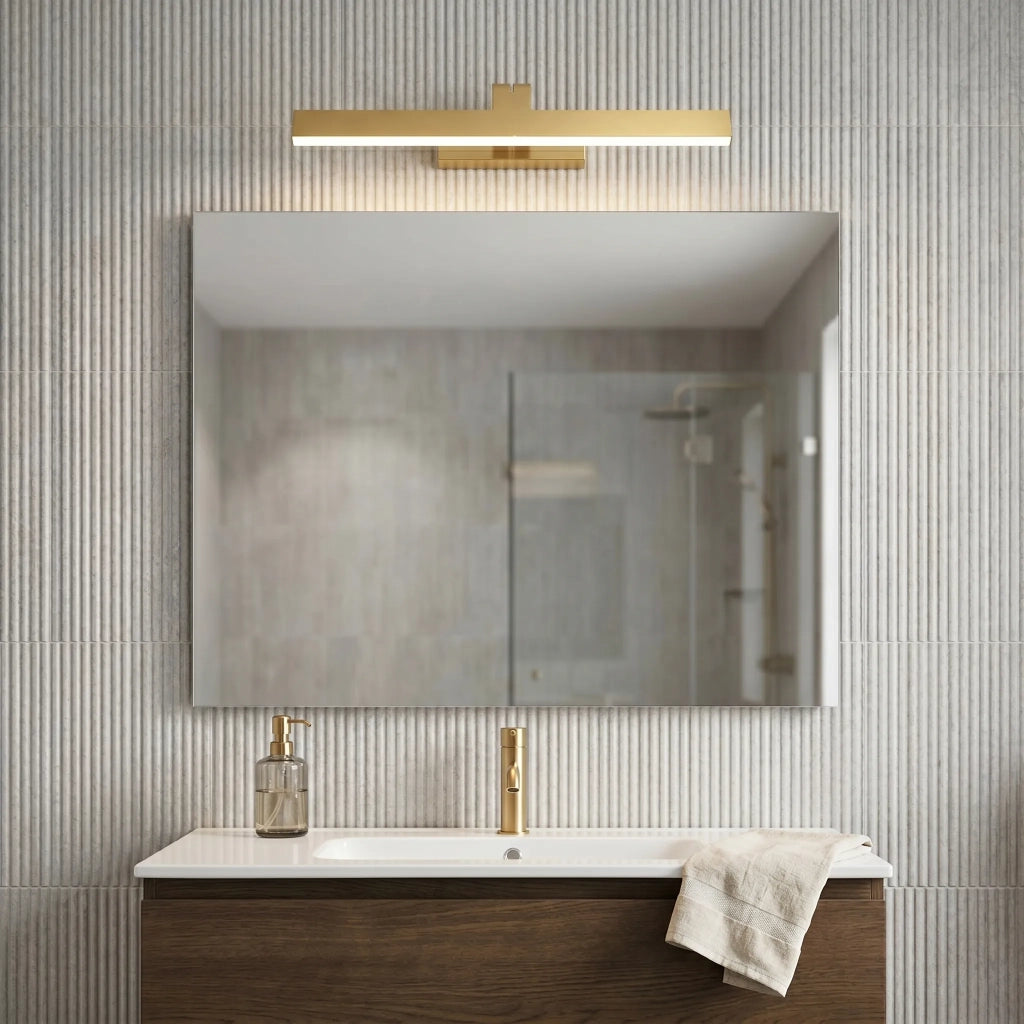 Applique Da Bagno Led Swe007-1w 43cm Brush Gold