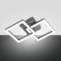 PLAFONIERA DA SOFFITTO/APPLIQUE DA PARETE 21W 3000K 1080LM ANTRACITE SERIE BARD