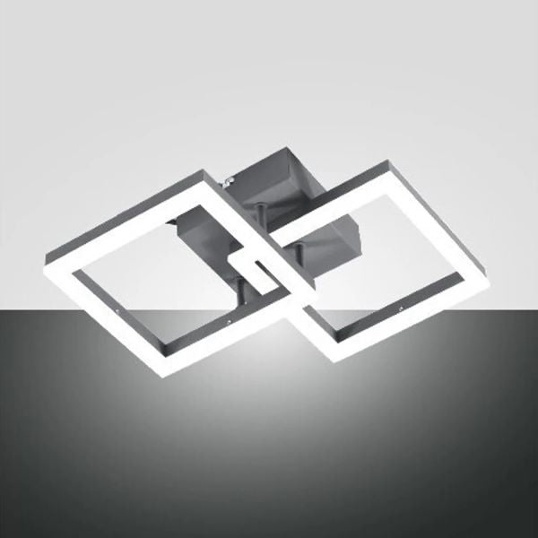 PLAFONIERA DA SOFFITTO/APPLIQUE DA PARETE 21W 3000K 1080LM ANTRACITE SERIE BARD