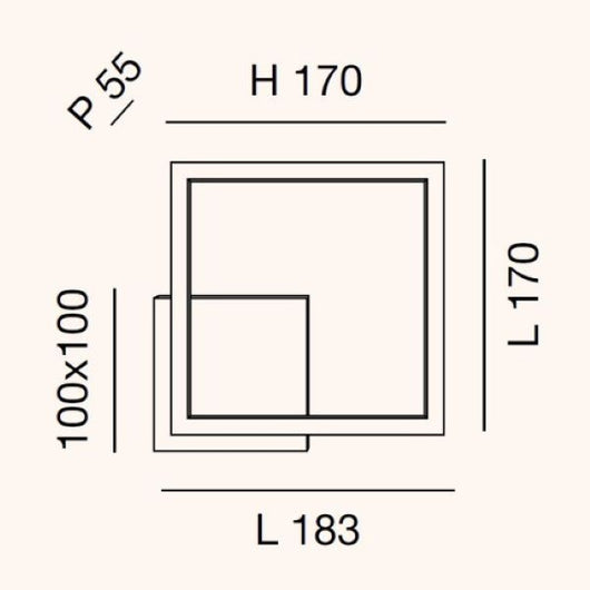 APPLIQUE DA PARETE A LED 11W LUCE CALDA 3000K 1080 LUMEN ANTRACITE SERIE BARD