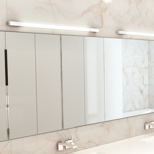 Lampada applique AMENITY 90 da parete cromo 230V LED 11W IP44 3000K