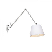 Lampada ASHLEY da parete bianco cromo 230V E27 42W