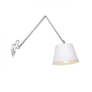 Lampada ASHLEY da parete bianco cromo 230V E27 42W