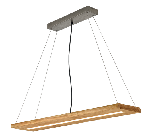 Lampada a sospensione / mensola LED, legno, L 100 cm, Brad