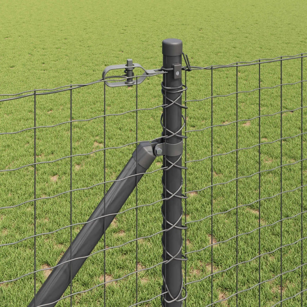 Palo della recinzione 52 pcs Grigio 3,2 x 3,2 x 185 cm 3350192