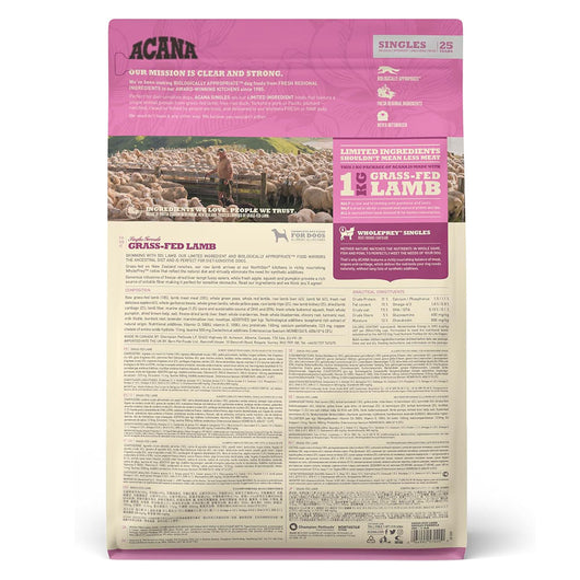 Acana Dog All Breeds Singles Grass Fed Lamb 11,4kg