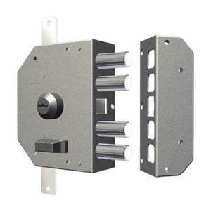 SERRATURA TRIPLICE DI SICUREZZA CILINDRO A POMPA CR ART.3250 CHIAVE DX