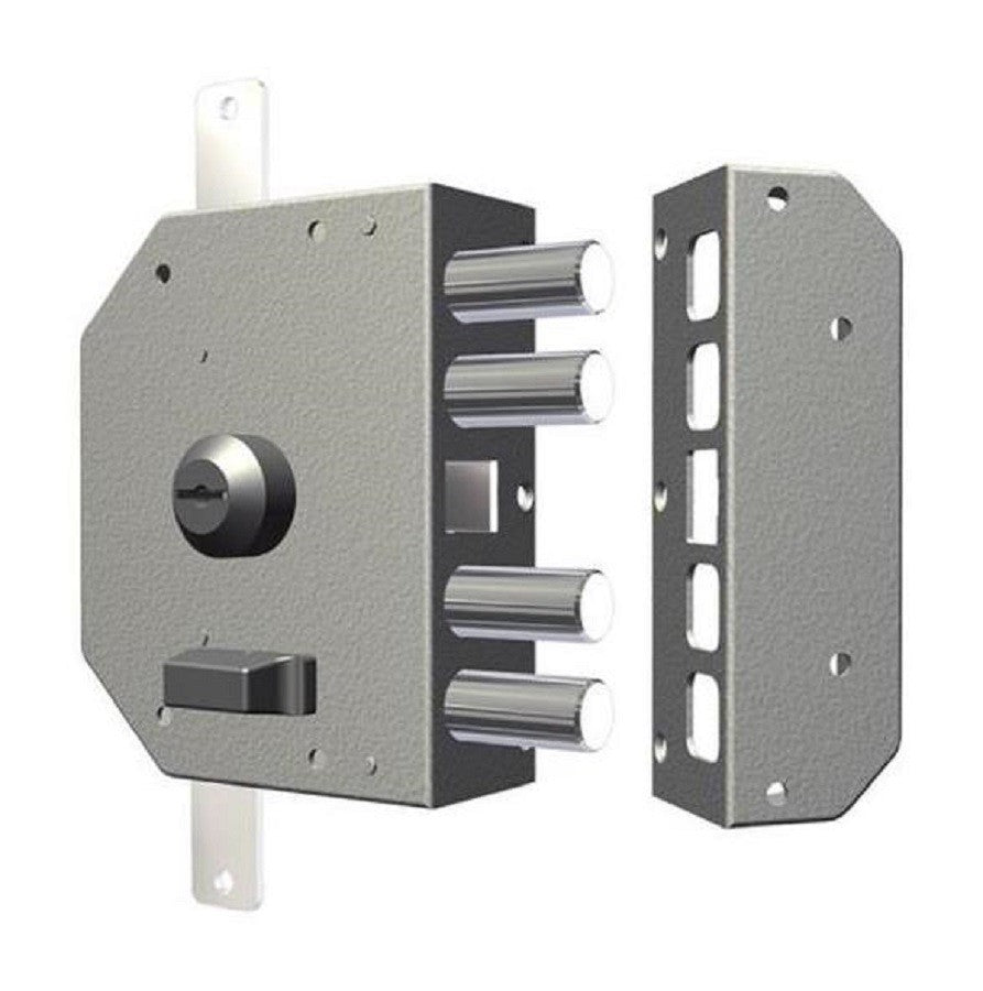 SERRATURA TRIPLICE DI SICUREZZA CILINDRO A POMPA CR ART.3250 CHIAVE DX