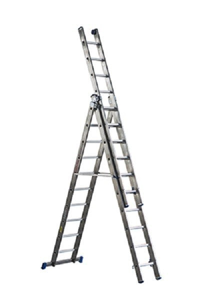 SCALA COMBINATA VENUS IN ALLUMINIO 3 ELEMENTI 10 GRADINI 300/740 CM.