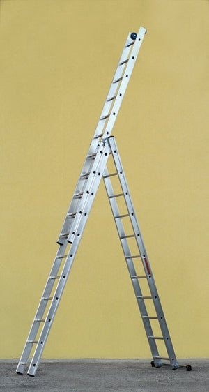 SCALA COMBINATA VENUS IN ALLUMINIO 3 ELEMENTI 13 GRADINI 390/920 CM.