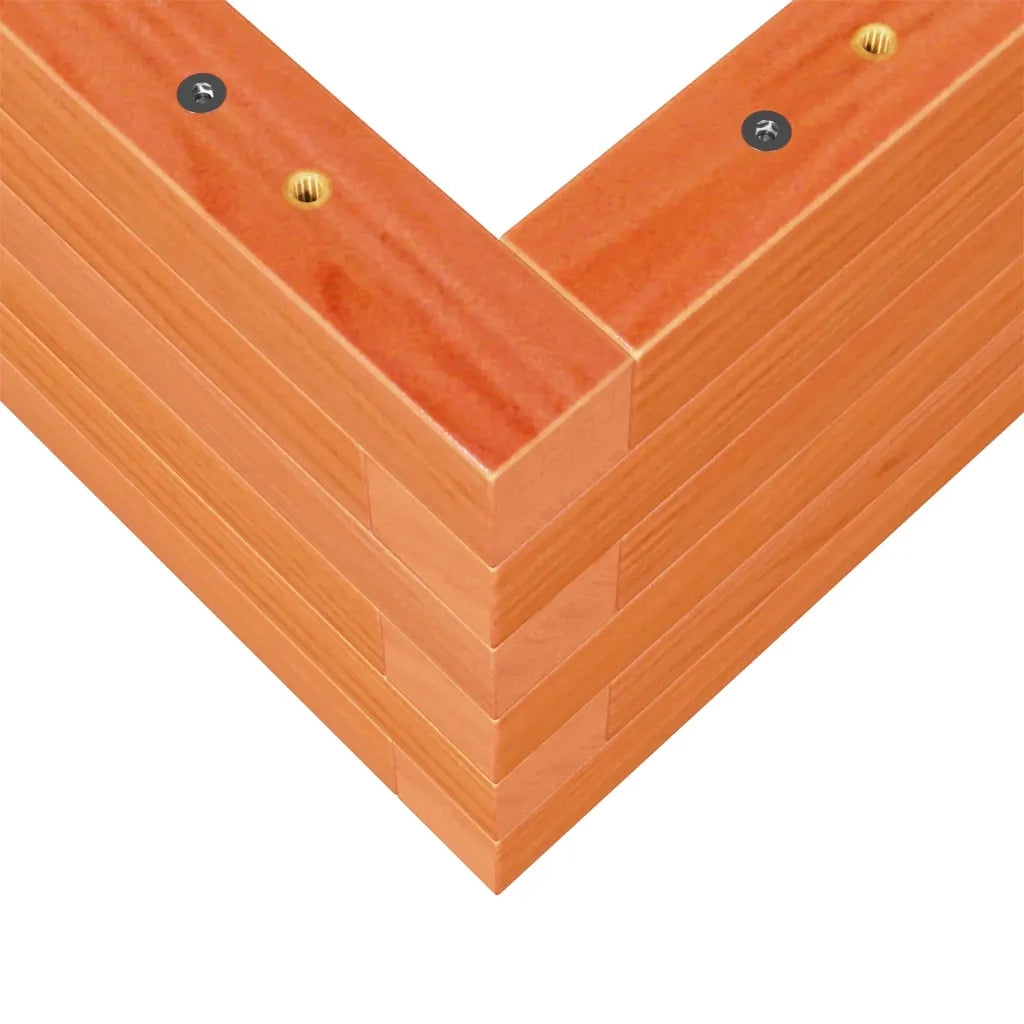 Fioriera Giardino-Vaso da Esterno-Contenitore per Piante Marrone Cera 90x60x23 cm Legno Massello Pino