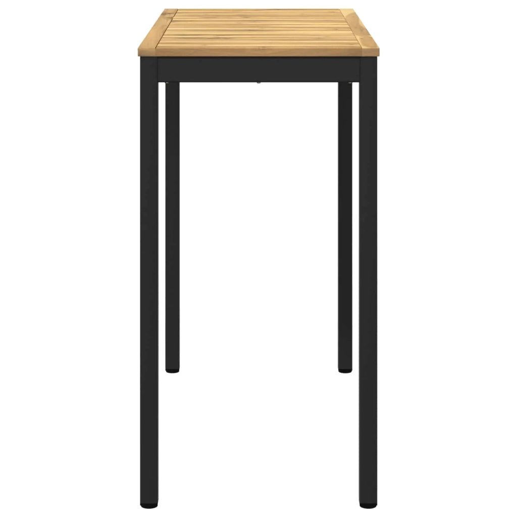 Tavolo Bar da Giardino Bianco e Nero 108,5 x 55 x 105 cm 901778