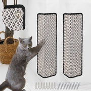 Matto per gatto 2 in 1, matto anti graffio per gatto, matto in sisal per gatto, protezione per tappeti e divani, 60×25 cm (nero)
