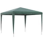 GAZEBO DA GIARDINO 3X3 M PIEGHEVOLE E PORTATILE CON COPERTURA ANTI UV VERDE