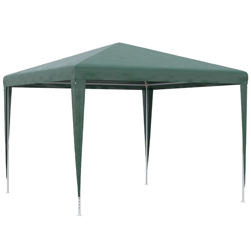 GAZEBO DA GIARDINO 3X3 M PIEGHEVOLE E PORTATILE CON COPERTURA ANTI UV VERDE