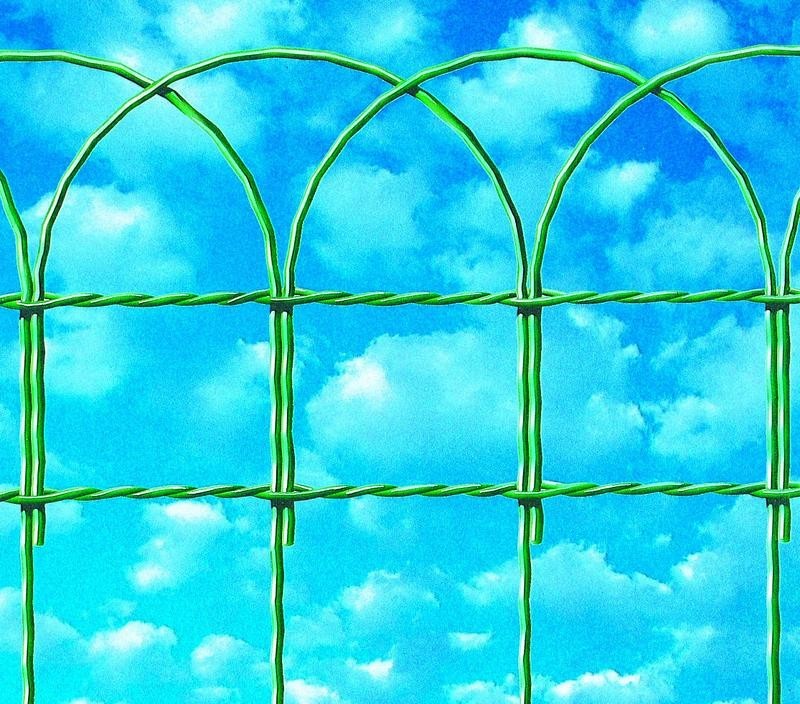 RETE ARCOPLAX ACCIAIO ZINCATO PLASTICATO H.65