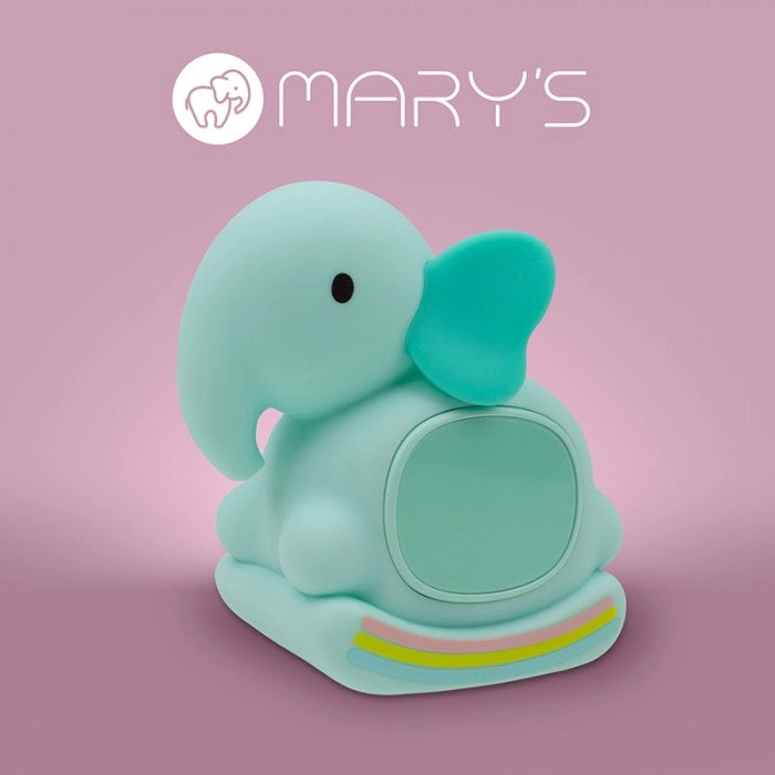 Mary's Lampada notte con sveglia Elefante RGBW turchese