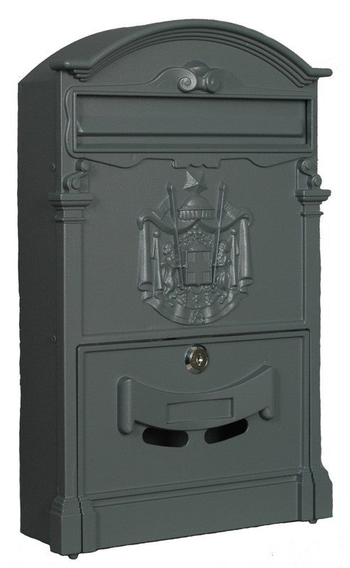 CASSETTA POSTALE 260X90X410H GRIGIO ALLUMINIO PRESSOFUSO