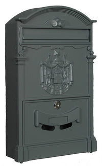 CASSETTA POSTALE 260X90X410H GRIGIO ALLUMINIO PRESSOFUSO