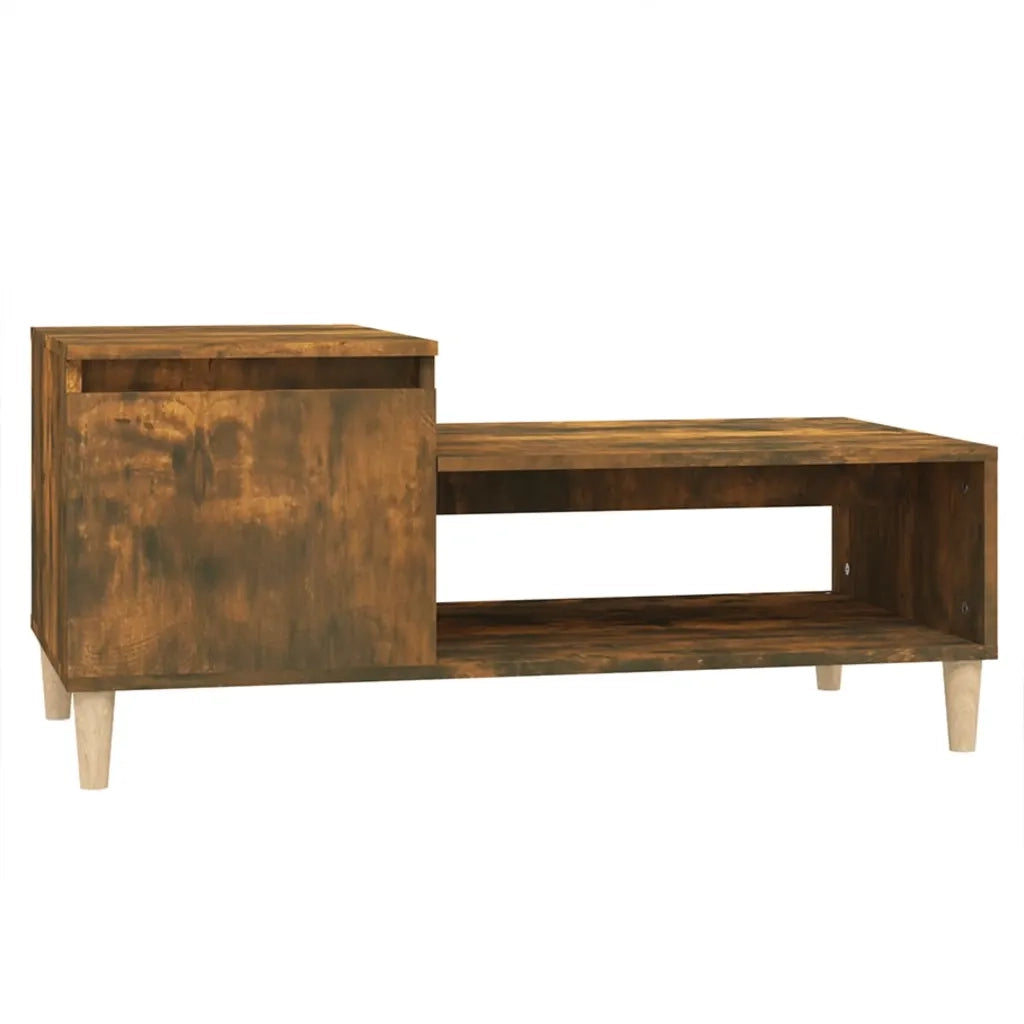 Tavolino da salotto | Tavolino da caff¨¨ | Tavolino da Soggiorno Rovere Fumo 100x50x45 cm Legno Multistrato