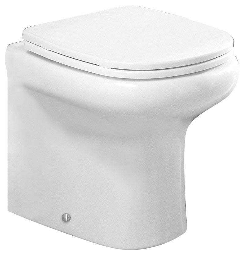 Vaso filo muro serie compact scarico universale e smalto protek