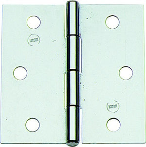 CERNIERA INOX QUADRA  ART.121IN  MM.30X30 PERNO FISSO 12 PZ.