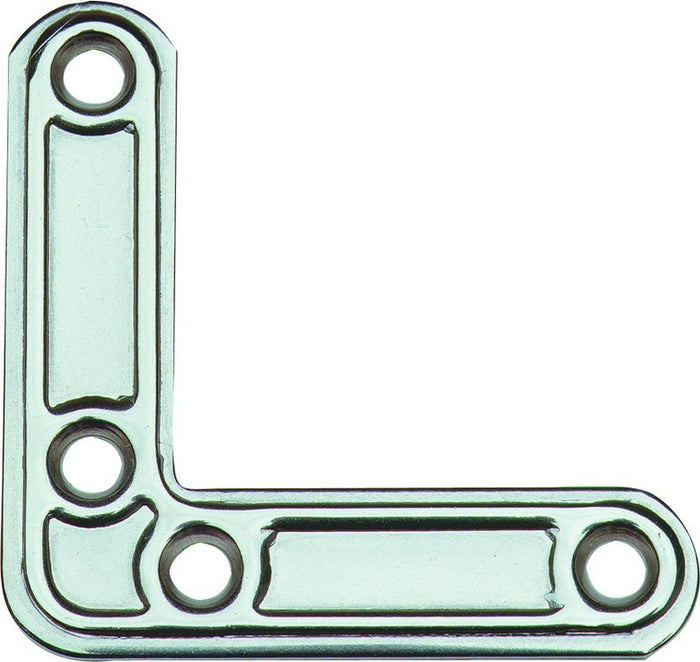 PIASTRA INOX ANGOLARE DI RINFORZO ART.153 MM.40X40 CONF.20 PEZZI