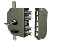 SERRATURA A POMPA CR TRIPLICE CON POMOLO 3250K55 CON SCROCCO+4 CATENACCI DX