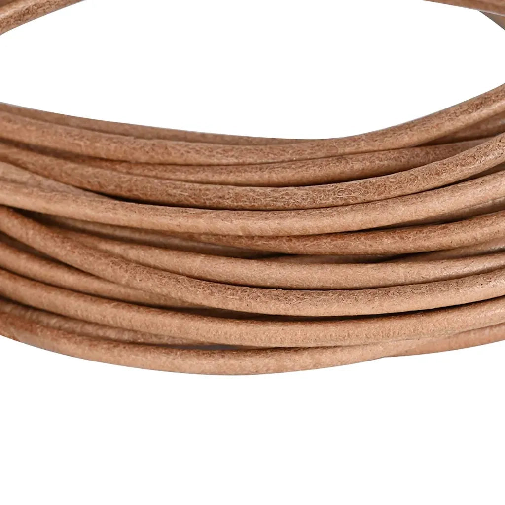 Cordino in Pelle Marrone ?3 mm x 50 m Pelle CFW5427715