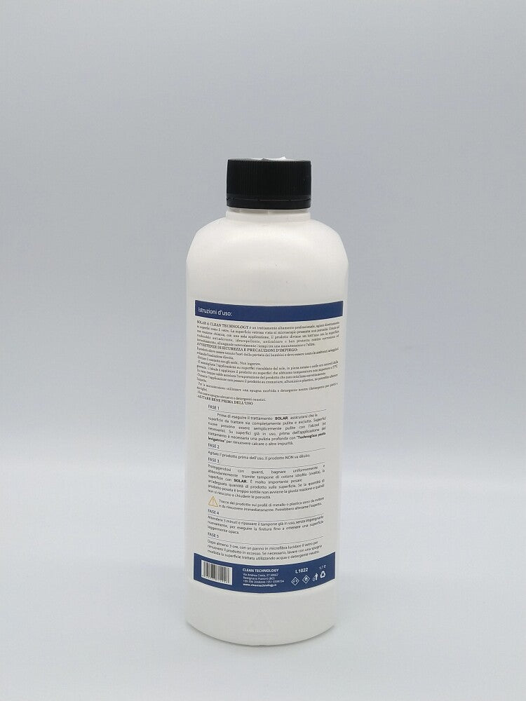 Trattamento professionale anticalcare permanente per pannelli solari - Nanotech Solar (1 Litro)