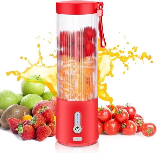 Smoothiemaker Portatile con Ricarica USB - Fitness e da Viaggio - Frullatore di Bevande Salute - Compatta e Potente - Goditi ovunque Smoothies Freschi