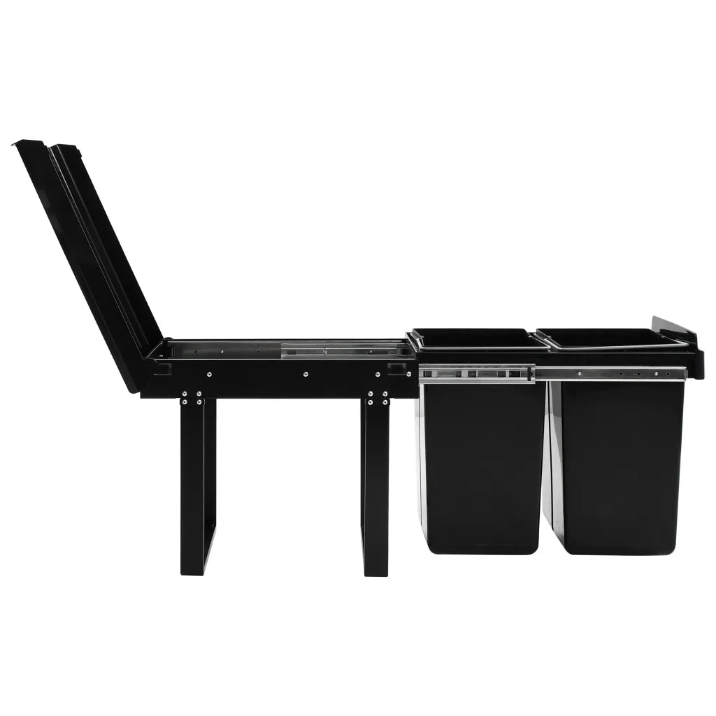 Cestino Estraibile per Mobile Cucina-Scaffale per Cucina Chiusura Ammortizzata 48L
