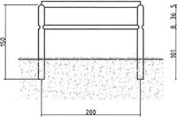 RECINZIONE STACCIONATA 10MT FORO E INCAVO CON PALI LEGNO PINO NORDICO IMPREGNATO