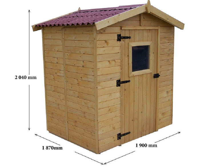 CASETTA FORESTA MOD. EDEN IN LEGNO MASSELLO A PANNELLI 16 MM 160X160 CON PAVIMENTO