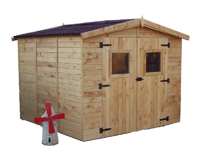 CASETTA FORESTA MOD. EDEN IN LEGNO MASSELLO A PANNELLI 16 MM 240X240 CON PAVIMENTO